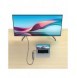 Baseus Metal Gleam 6in1 multifunktionsnav USB Typ C - USB Typ C Strömförsörjning 100 W / 2x HDMI 4K 30 Hz / 3x USB 3.2 Gen 1 grå