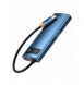 Baseus Metal Gleam 6in1 multifunktionell USB Typ C-hub - USB Typ C Strömförsörjning 100W / HDMI 4K 30Hz / 3x USB 3.2 Gen 1 / RJ4