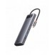 Baseus Metal Gleam multifunktionell HUB USB Typ C 12in1 HDMI / DP / USB Typ C / minijack 3,5 mm / RJ45 / SD (WKWG020213)