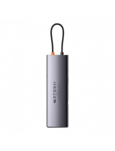 Baseus Metal Gleam multifunktionell HUB USB Typ C 12in1 HDMI / DP / USB Typ C / minijack 3,5 mm / RJ45 / SD (WKWG020213)