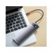 Baseus Metal Gleam multifunktionell HUB USB Typ C 12in1 HDMI / DP / USB Typ C / minijack 3,5 mm / RJ45 / SD (WKWG020213)