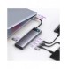 Baseus Metal Gleam multifunktionell HUB USB Typ C 12in1 HDMI / DP / USB Typ C / minijack 3,5 mm / RJ45 / SD (WKWG020213)