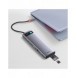 Baseus Metal Gleam multifunktionell HUB USB Typ C 12in1 HDMI / DP / USB Typ C / minijack 3,5 mm / RJ45 / SD (WKWG020213)
