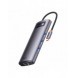Baseus Metal Gleam Series 7-i-1 USB Typ C HUB dockningsstation - 2 x HDMI / 3 x USB 3.2 Gen. 1 / 1 x Strömförsörjning / 1 x RJ-4