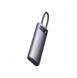 Baseus Metal Gleam Series 7-i-1 USB Typ C HUB dockningsstation - 2 x HDMI / 3 x USB 3.2 Gen. 1 / 1 x Strömförsörjning / 1 x RJ-4