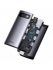 Baseus Metal Gleam Series 7-i-1 USB Typ C HUB dockningsstation - 2 x HDMI / 3 x USB 3.2 Gen. 1 / 1 x Strömförsörjning / 1 x RJ-4