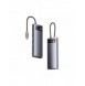 Baseus Metal Gleam Series 7-i-1 USB Typ C HUB dockningsstation - 2 x HDMI / 3 x USB 3.2 Gen. 1 / 1 x Strömförsörjning / 1 x RJ-4