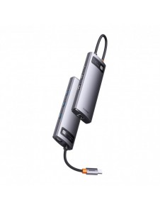 Baseus Metal Gleam Series 7-i-1 USB Typ C HUB dockningsstation - 2 x HDMI / 3 x USB 3.2 Gen. 1 / 1 x Strömförsörjning / 1 x RJ-4