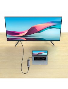 Baseus Metal Gleam Series 7-i-1 USB Typ C HUB dockningsstation - 2 x HDMI / 3 x USB 3.2 Gen. 1 / 1 x Strömförsörjning / 1 x RJ-4