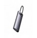 Baseus Metal Gleam Series 8 in 1 USB Typ C HUB-dockningsstation - 1 x HDMI / 3 x USB 3.2 Gen. 1 / 1 x Strömförsörjning / 1 x SD-