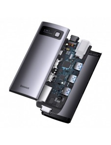 Baseus Metal Gleam Series 8 in 1 USB Typ C HUB-dockningsstation - 1 x HDMI / 3 x USB 3.2 Gen. 1 / 1 x Strömförsörjning / 1 x SD-