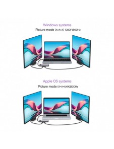 Baseus Metal Gleam Series 8 in 1 USB Typ C HUB-dockningsstation - 1 x HDMI / 3 x USB 3.2 Gen. 1 / 1 x Strömförsörjning / 1 x SD-