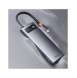 Baseus Metal Gleam Series 8 in 1 USB Typ C HUB-dockningsstation - 1 x HDMI / 3 x USB 3.2 Gen. 1 / 1 x Strömförsörjning / 1 x SD-