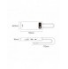 Baseus Metal Gleam Series 8 in 1 USB Typ C HUB-dockningsstation - 1 x HDMI / 3 x USB 3.2 Gen. 1 / 1 x Strömförsörjning / 1 x SD-