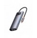 Baseus Metal Gleam Series HUB 4-i-1 USB Typ C - 3 x USB 3.2 Gen. 1 / RJ45 (WKWG070113)