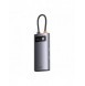 Baseus Metal Gleam Series HUB 4-i-1 USB Typ C - 3 x USB 3.2 Gen. 1 / RJ45 (WKWG070113)