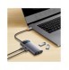 Baseus Metal Gleam Series HUB 4-i-1 USB Typ C - 3 x USB 3.2 Gen. 1 / RJ45 (WKWG070113)