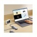 Baseus Metal Gleam Series HUB 4-i-1 USB Typ C - 3 x USB 3.2 Gen. 1 / RJ45 (WKWG070113)