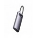 Baseus Metal Gleam Series HUB 6-i-1 dockningsstation USB Typ C - 1 x HDMI / 3 x USB 3.2 Gen. 1 / 1 x Strömförsörjning / 1 x VGA
