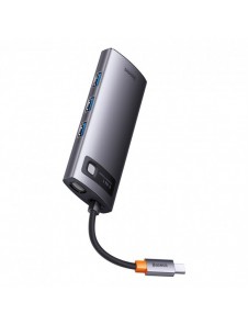 Baseus Metal Gleam Series HUB 6-i-1 dockningsstation USB Typ C - 1 x HDMI / 3 x USB 3.2 Gen. 1 / 1 x Strömförsörjning / 1 x VGA