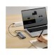 Baseus Metal Gleam Series HUB 6-i-1 dockningsstation USB Typ C - 1 x HDMI / 3 x USB 3.2 Gen. 1 / 1 x Strömförsörjning / 1 x VGA