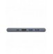 Baseus Multifunctional HUB 7in1 USB C Thunderbolt Dockningsstation (MacBook Pro 2016/2017/2018) grå