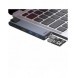 Baseus Multifunctional HUB 7in1 USB C Thunderbolt Dockningsstation (MacBook Pro 2016/2017/2018) grå