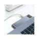 Baseus Multifunctional HUB 7in1 USB C Thunderbolt Dockningsstation (MacBook Pro 2016/2017/2018) grå