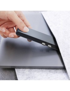 Baseus Multifunctional HUB 7in1 USB C Thunderbolt Dockningsstation (MacBook Pro 2016/2017/2018) grå