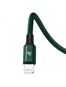 Baseus Rapid 3in1 USB Typ C - USB Typ C / Lightning / micro USB-kabel 20 W 1,5 m grön (CAMLT-SC06)