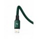 Baseus Rapid 3in1 USB Typ C - USB Typ C / Lightning / micro USB-kabel 20 W 1,5 m grön (CAMLT-SC06)