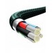 Baseus Rapid 3in1 USB Typ C - USB Typ C / Lightning / micro USB-kabel 20 W 1,5 m grön (CAMLT-SC06)