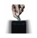 Baseus Rapid 3in1 USB Typ C - USB Typ C / Lightning / micro USB-kabel 20 W 1,5 m grön (CAMLT-SC06)