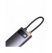 Baseus StarJoy HUB 6-portars USB-C - 3x USB-A / 1x HDMI / 1x RJ45 / 1x USB-C PD grå