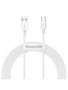 Baseus Superior kabel USB - USB TypeC 66 W 6A 2 m Vit (CATYS-A02)