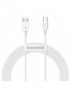Baseus Superior kabel USB - USB TypeC 66 W 6A 2 m Vit (CATYS-A02)