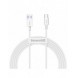 Baseus Superior kabel USB - USB TypeC 66 W 6A 2 m Vit (CATYS-A02)