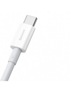Baseus Superior kabel USB - USB TypeC 66 W 6A 2 m Vit (CATYS-A02)