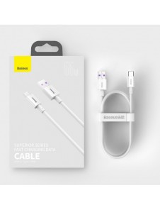 Baseus Superior kabel USB - USB TypeC 66 W 6A 2 m Vit (CATYS-A02)