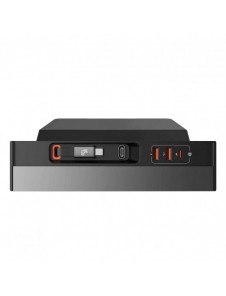 Baseus T-Space Series USB HUB för Tesla Model 3/Y med inbyggd 45W USB C-kabel - Svart