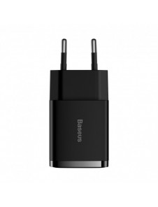 Baseus Compact laddare 2x USB 10,5W svart (CCXJ010201)