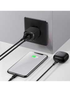 Baseus Compact laddare 2x USB 10,5W svart (CCXJ010201)