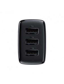 Baseus Compact laddare 3x USB 17W svart (CCXJ020101)
