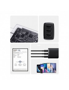 Baseus Compact laddare 3x USB 17W vit (CCXJ020102)