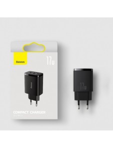 Baseus Compact laddare 3x USB 17W vit (CCXJ020102)