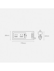 Baseus In-car Inverter 150W (220V CN/EU) svart (CRNBQ-A01)