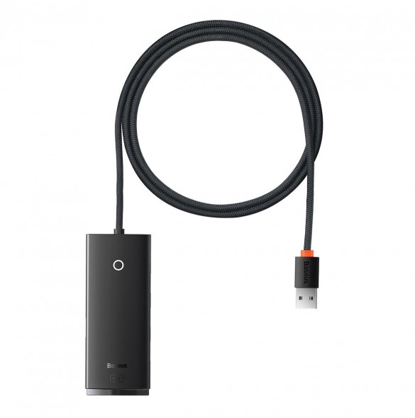 Baseus Lite Series HUB-adapter USB-A till 4xUSB-A 3.0 5Gb/s svart (WKQX030101)