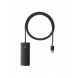 Baseus Lite Series HUB-adapter USB-A till 4xUSB-A 3.0 5Gb/s svart (WKQX030101)