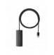 Baseus Lite Series HUB-adapter USB-A till 4xUSB-A 3.0 5Gb/s svart (WKQX030101)