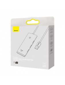 Baseus Lite Series HUB-adapter USB-A till 4xUSB-A 3.0 5Gb/s svart (WKQX030101)